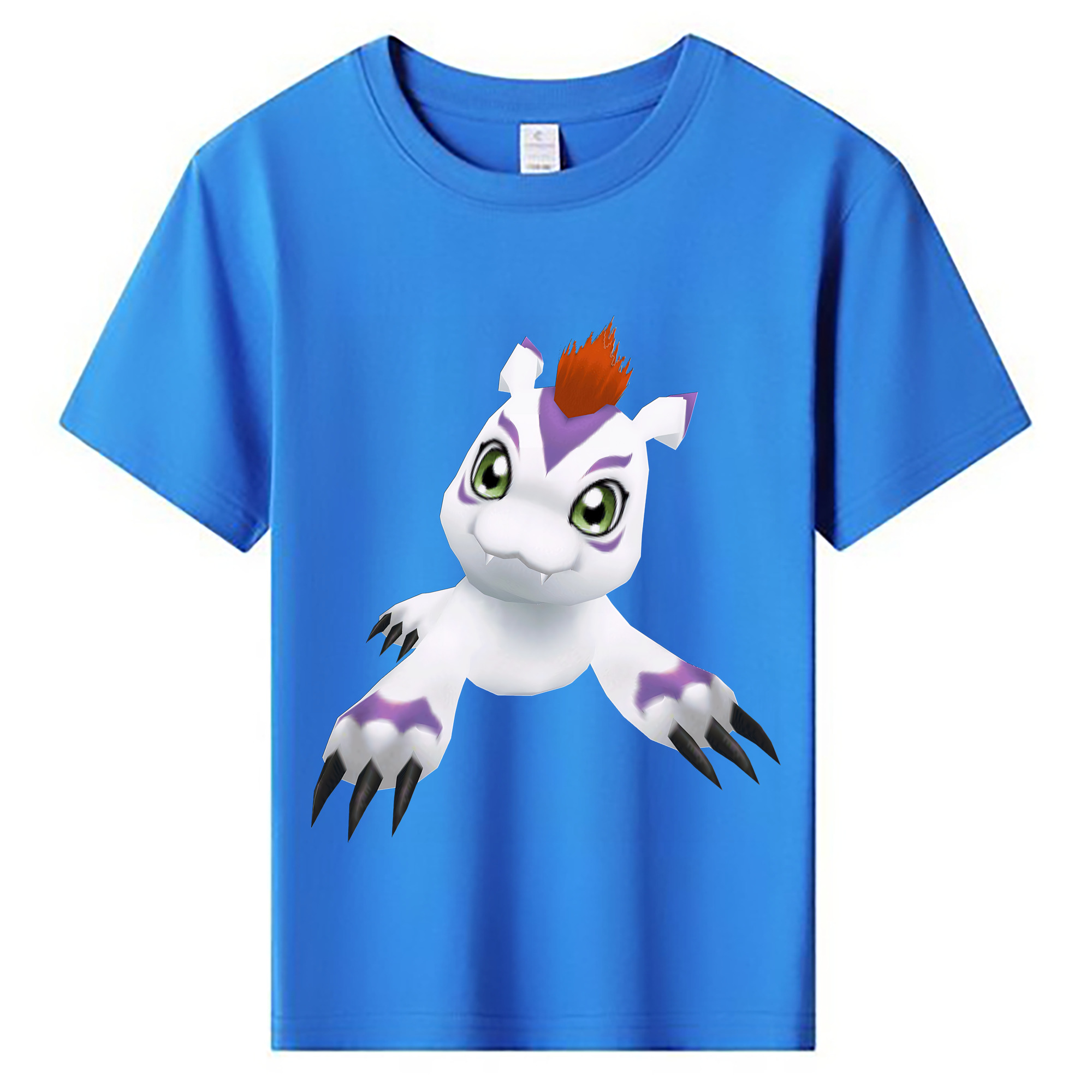 （画像用） Digimon デジタルモンスター/デジモン 綿100％キッズTシャツ（フロントプリント）